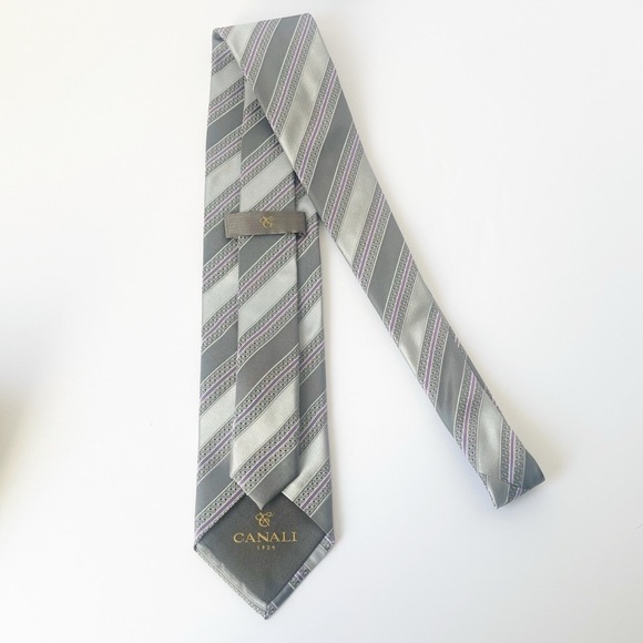 Lot of six Luxury Silk Ties 3 Canali 2 Ted Baker 1 Ermenegildo Zegna - Picture 10 of 14